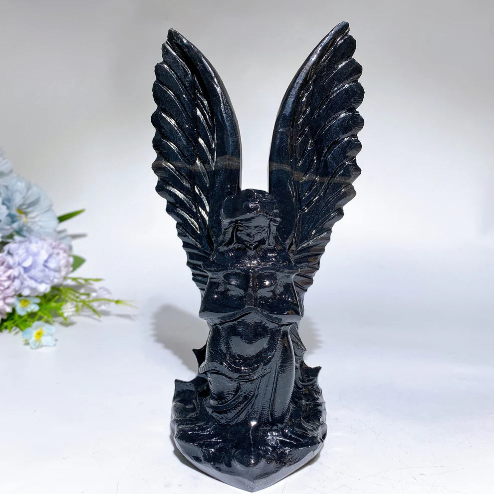 18cm Jade Praying Angle Carving Crystal Healing Bulk Wholesale