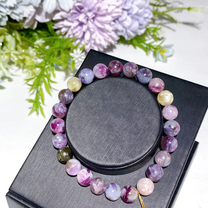 8mm Purple Mica Bracelet Crystal Healing Bulk Wholesale
